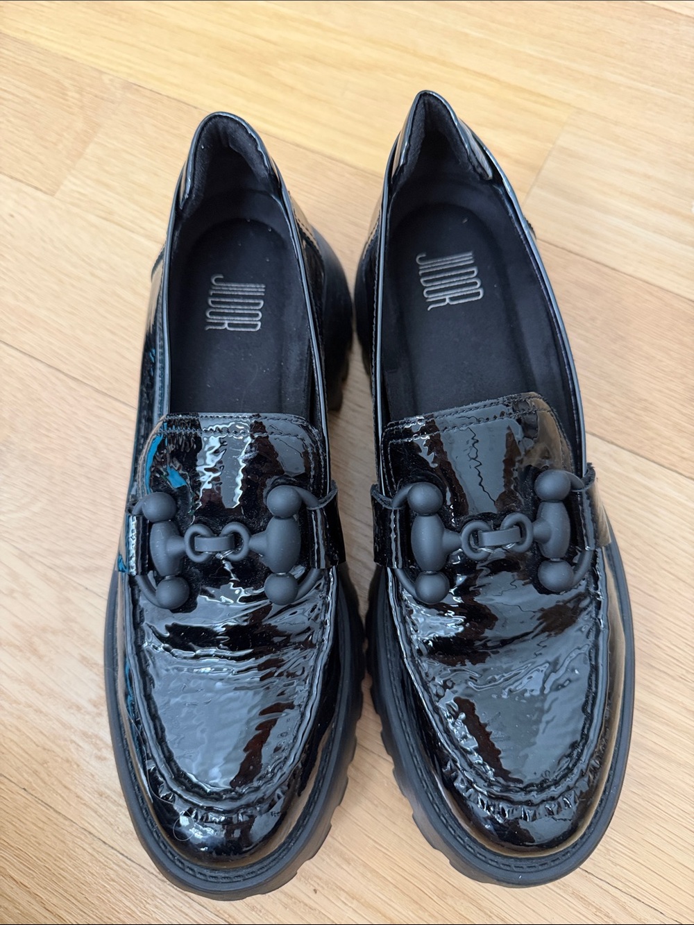 Dior Patent Leather Black Women’s Loafers with Matte Bit